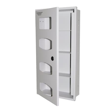 Bowman Dispensers Semi-Recessed Earloop & Triple Glove Dispenser RE401-0012